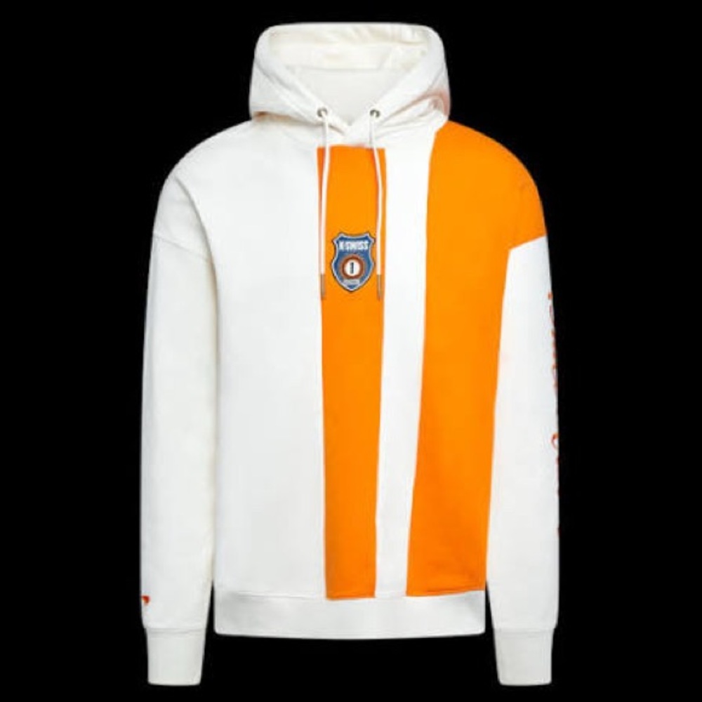 K-Swiss  McLaren White and Orange Men's Hoodie